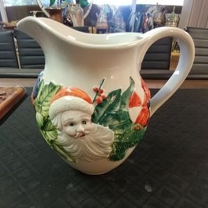 Christmas Pitcher by Ceramic Leonardo